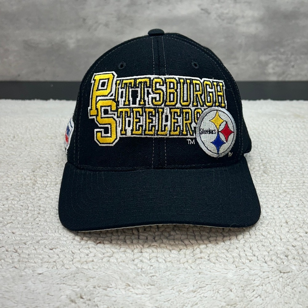 90s Vintage Starter Pro Line Pittsburgh Steelers Snapback Hat OSFA Wool Block